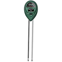 azunaisi 3 en 1 Soil Moisture Meter Tester Kit para suelo PH Metro Humedad Luz PH útil para jardín césped Indoor Outdoor…
